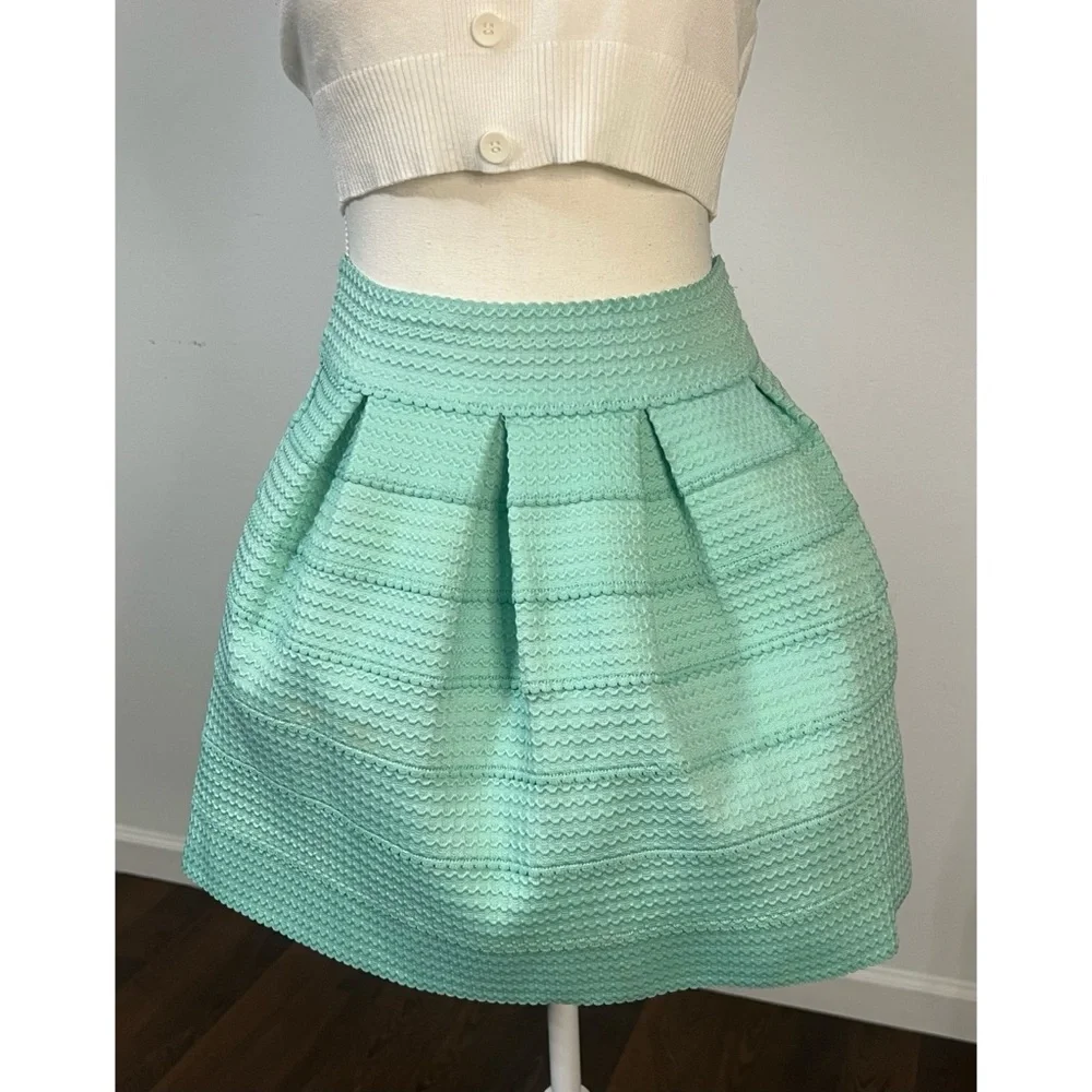 Windsor mint‎ pleated skirt